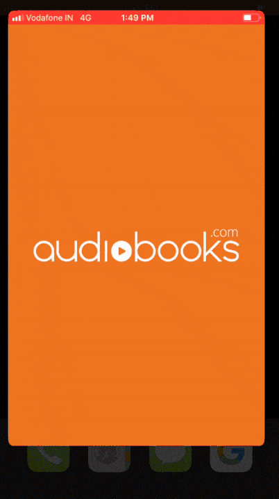 Audiobooks.com’s Splash Screen modernizes the traditional Throbber