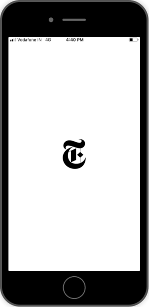 The New York Times — Splash Screen