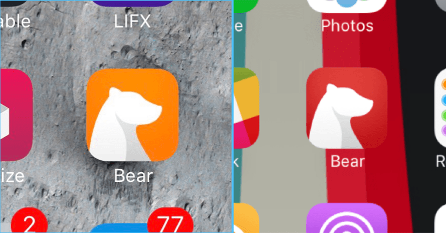 Bear App Icon Customization