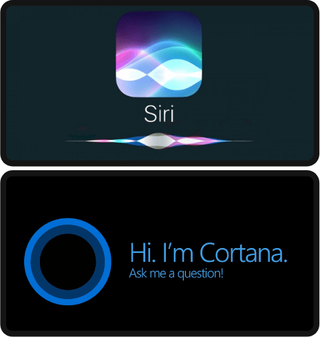 Siri and Cortana