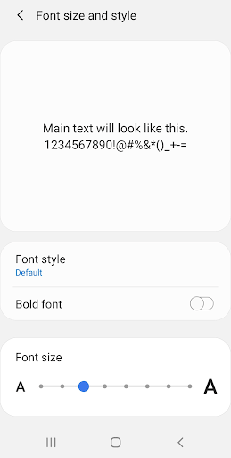Font Size in Android