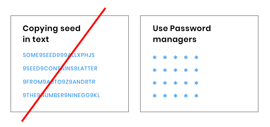 IOTA seed plain text password manager