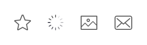 standard icons for developing ecommerce apps