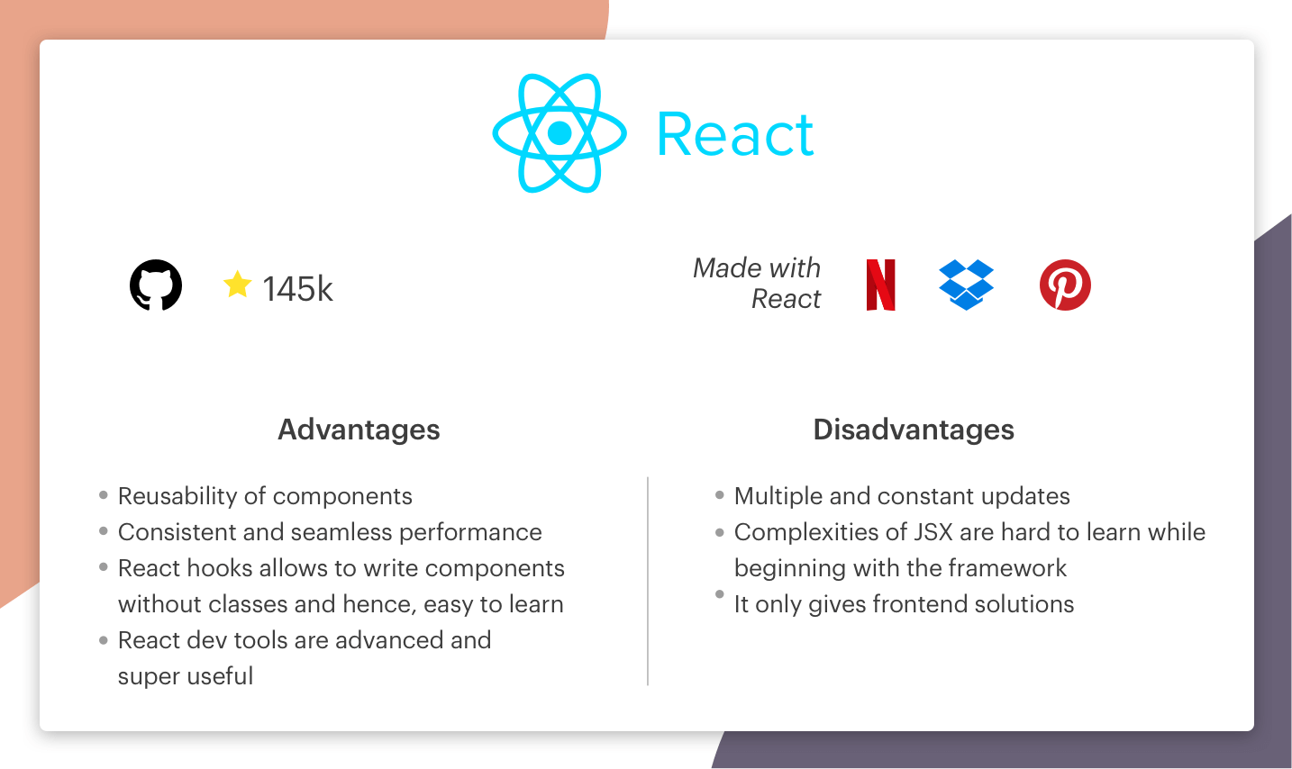 React