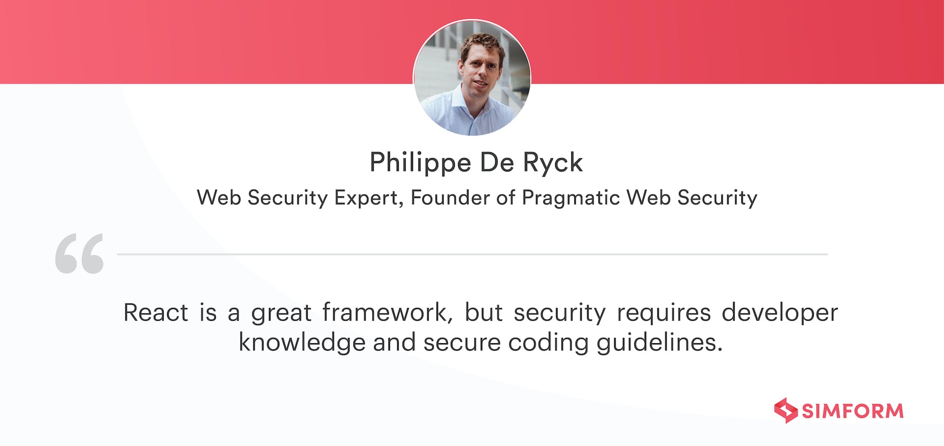 Philippe De Ryck Quote