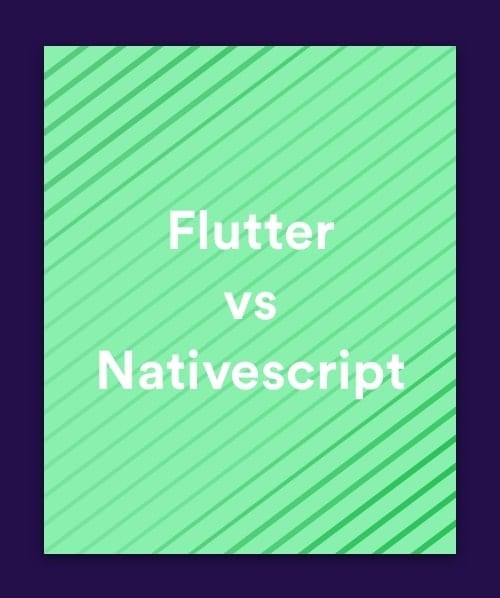 Flutter vs Nativescript Sidebar