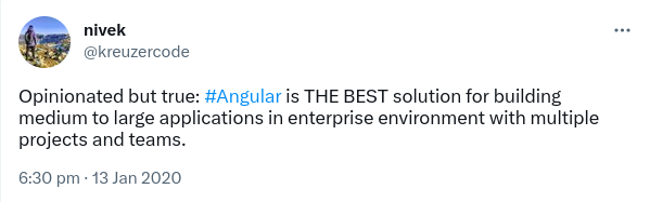 angular expert tweet