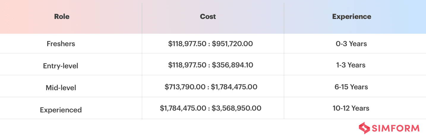 Java Developer Hiring Cost