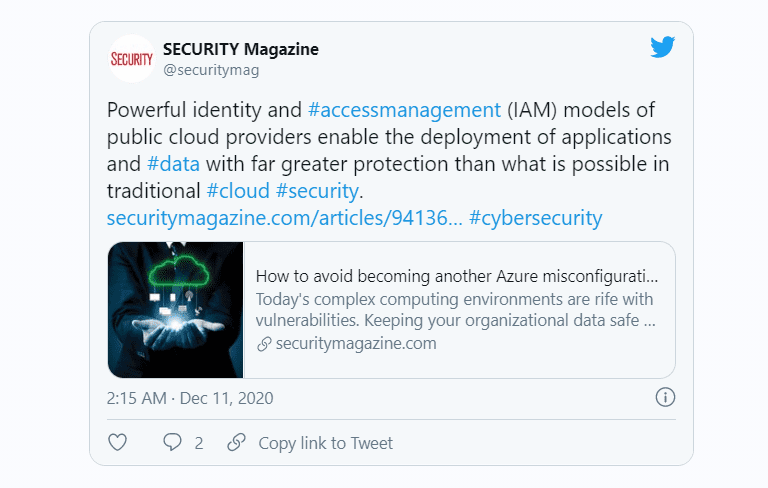 security magazine twitter