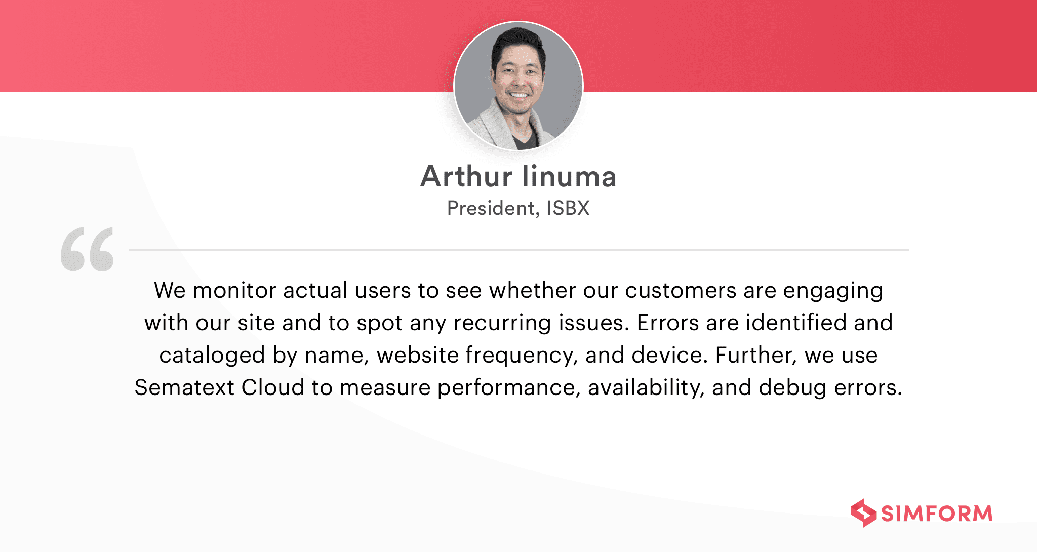 Arthur Iinuma on front-end monitoring