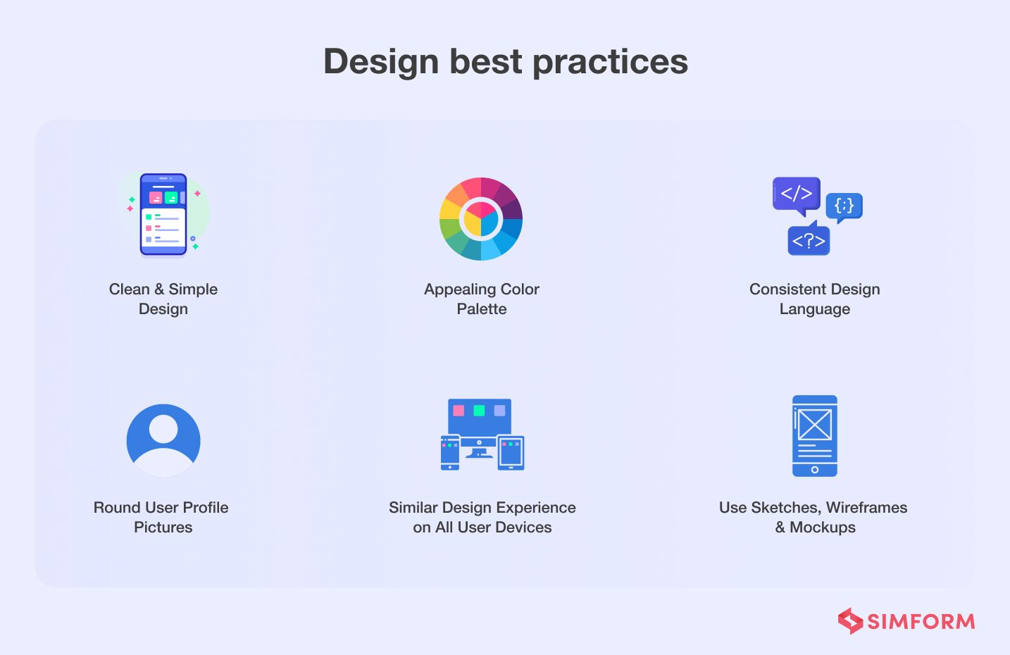 design best practices for social media app