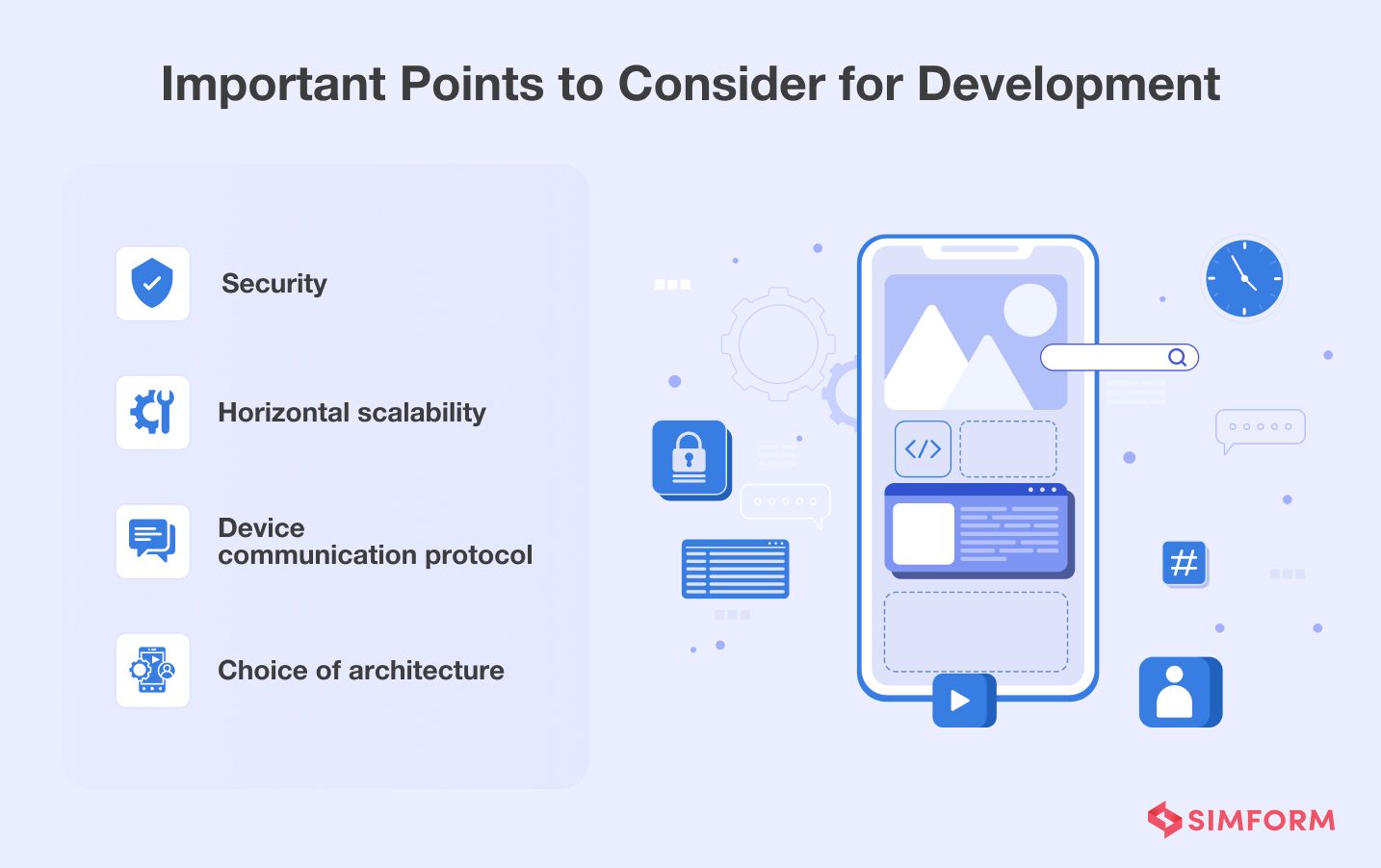 development best practices for social media app