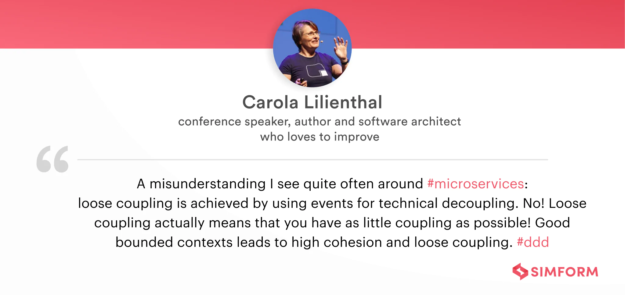 Carola Lilienthal microservices design principles loose coupling