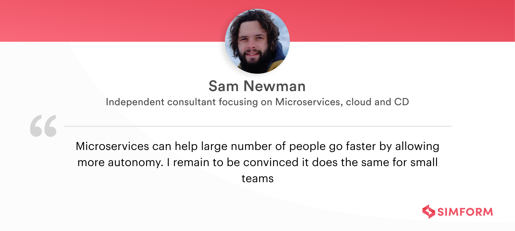 Sam Newman microservices design principles autonomy