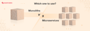 Monoliths vs microservices banner
