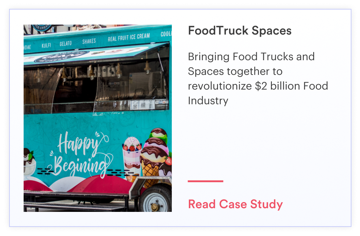 Foodtruck spaces card