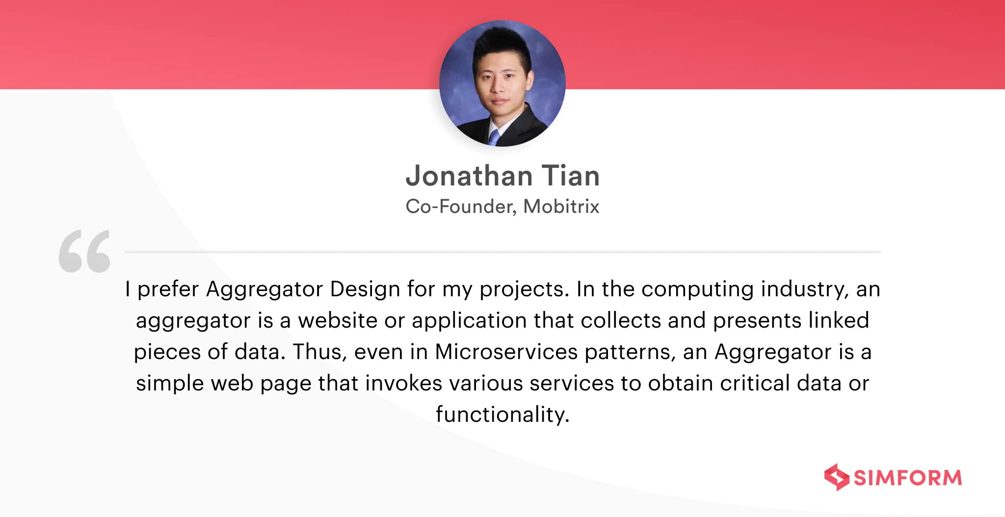 Jonathan Tian Expert quotes