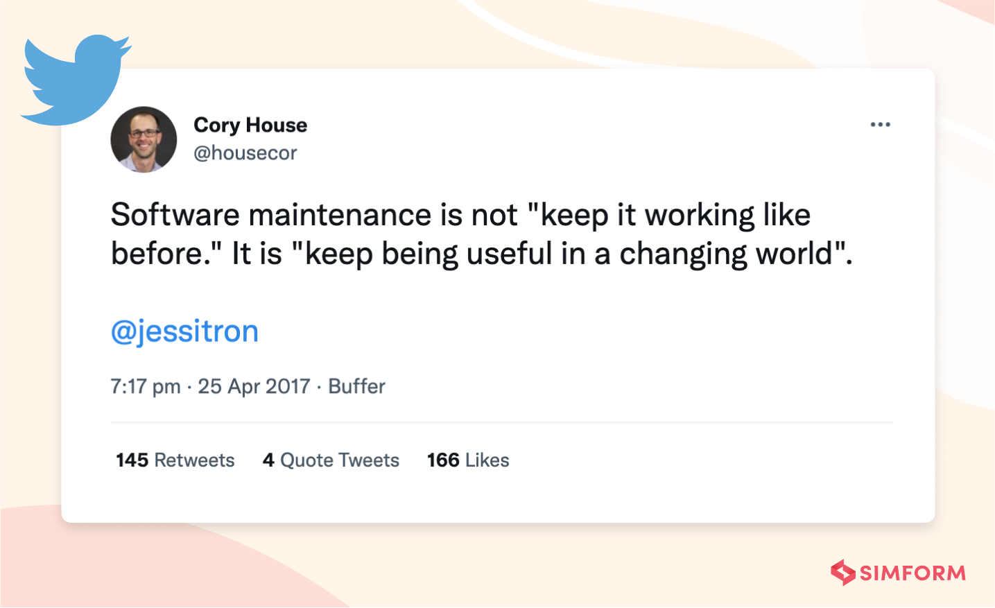 Cory House Tweet