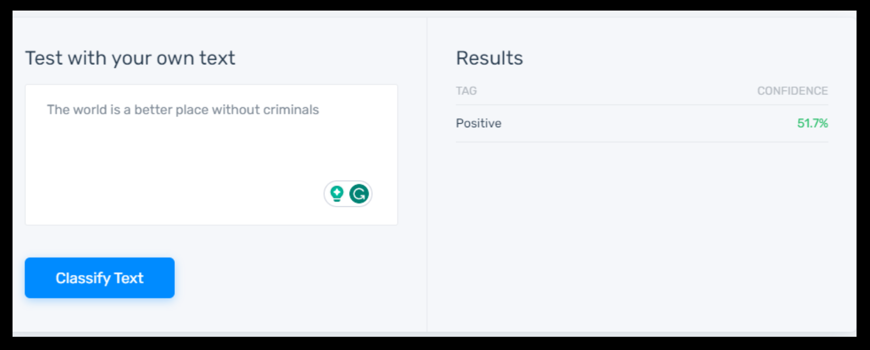 Sentiment analysis