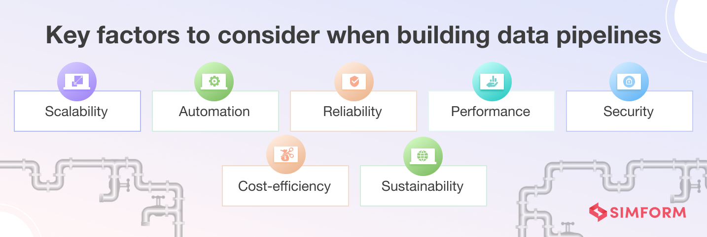 key factors to consider when building data pipelines