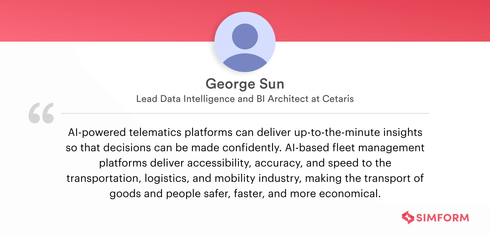 George Sun on using AI for Fleet management