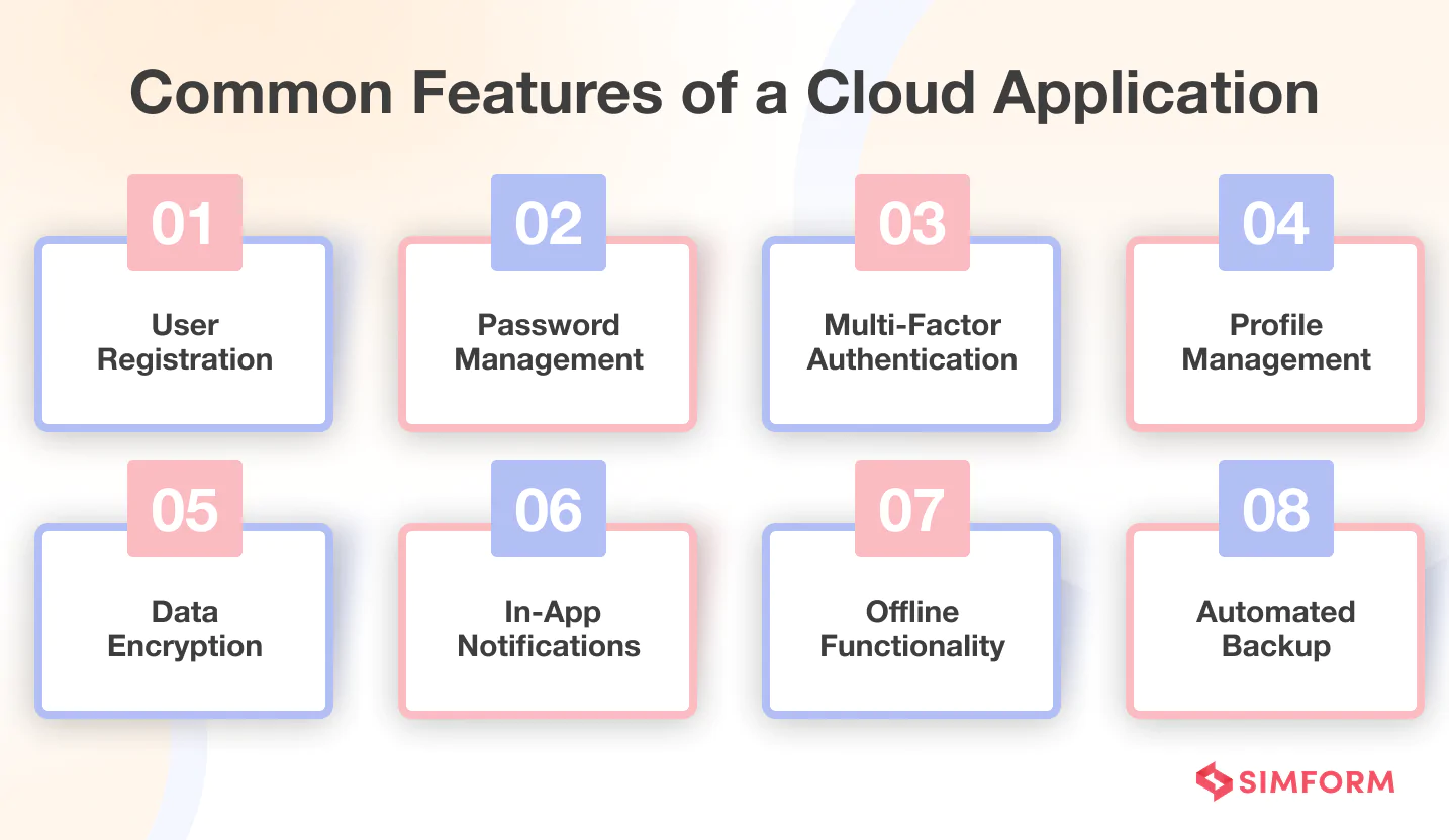 common features of cloud apps