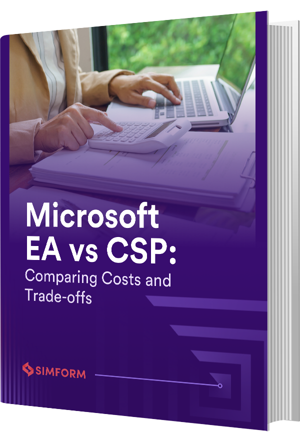 Microsoft EA vs CSP-Comparing Costs and Trade-offs_Brochure mockup view
