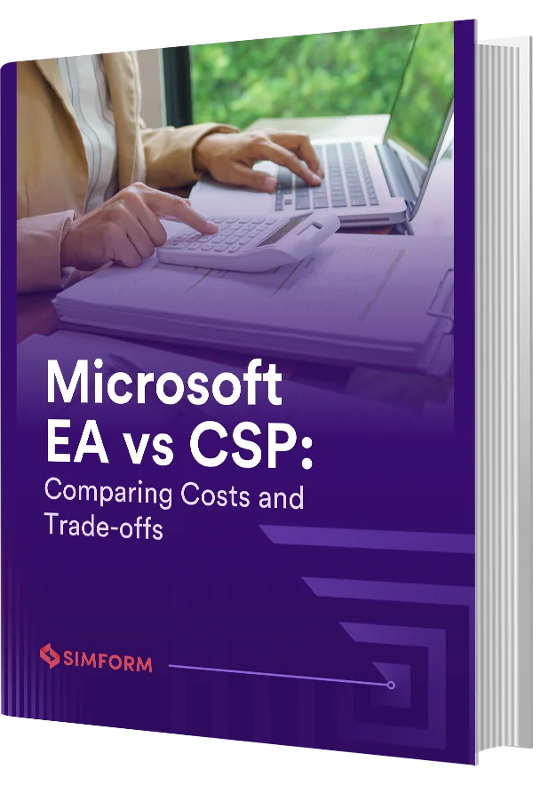 Microsoft EA vs CSP-Comparing Costs and Trade-offs_Brochure mockup view